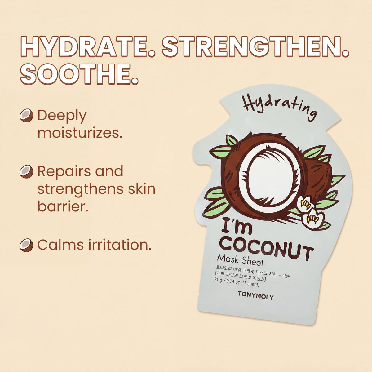 TONYMOLY natural ingredients arranged to highlight botanical extracts and antioxidants