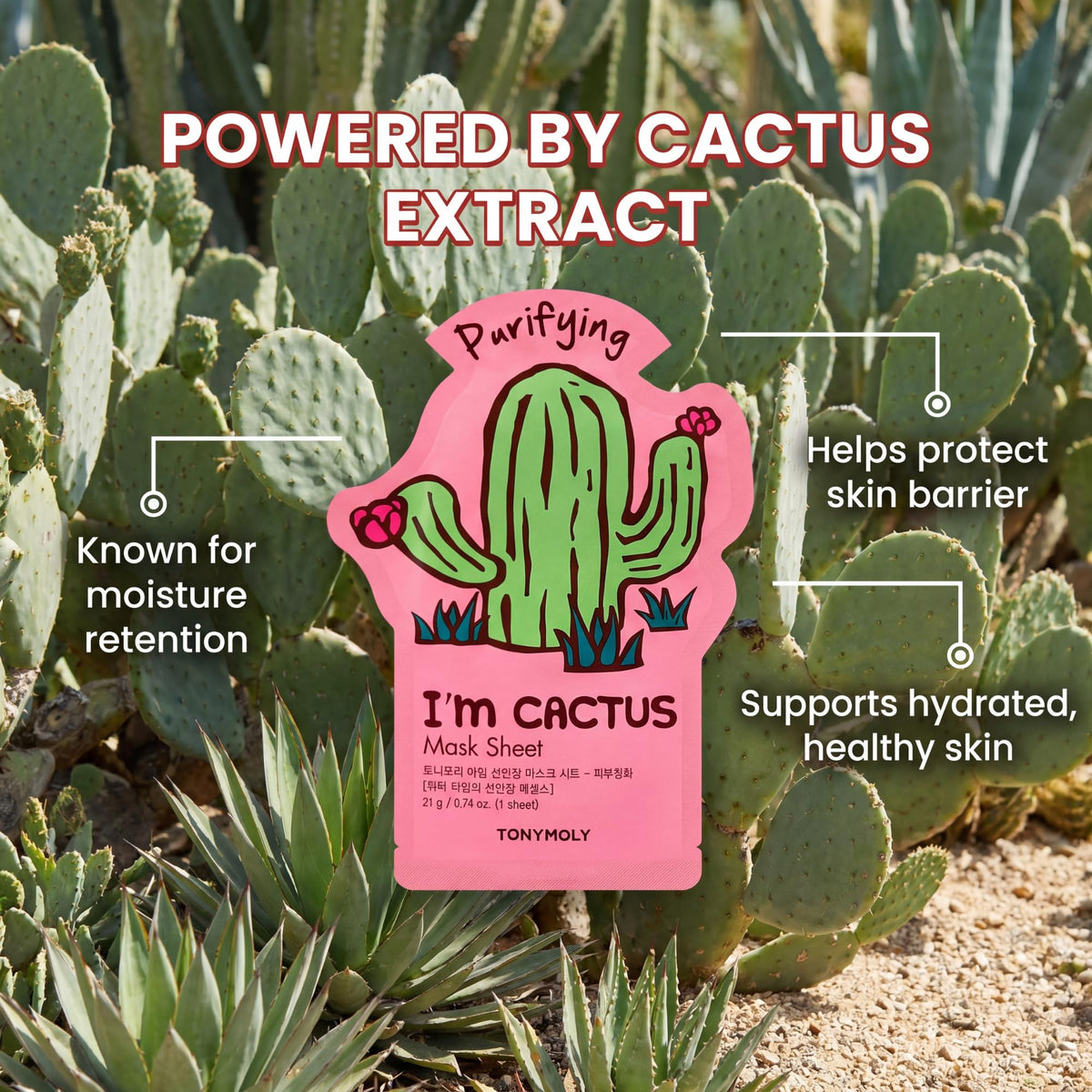 TONYMOLY ingredients label close-up highlighting natural extracts and vitamins