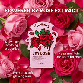 TONYMOLY mask pack beside a ruler showing single-use size and travel friendliness