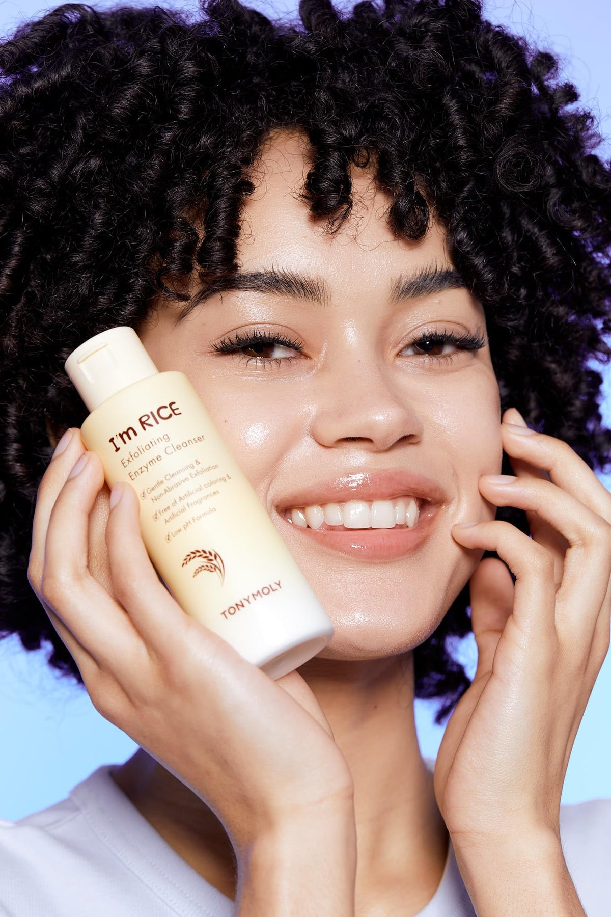 TONYMOLY product in bathroom lifestyle scene promoting everyday use