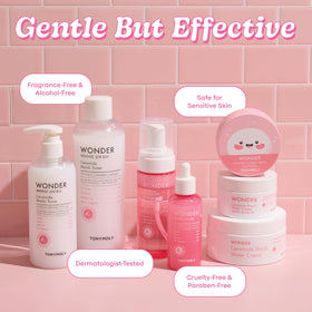 TONYMOLY ingredients label closeup showing ceramide and hyaluronic info