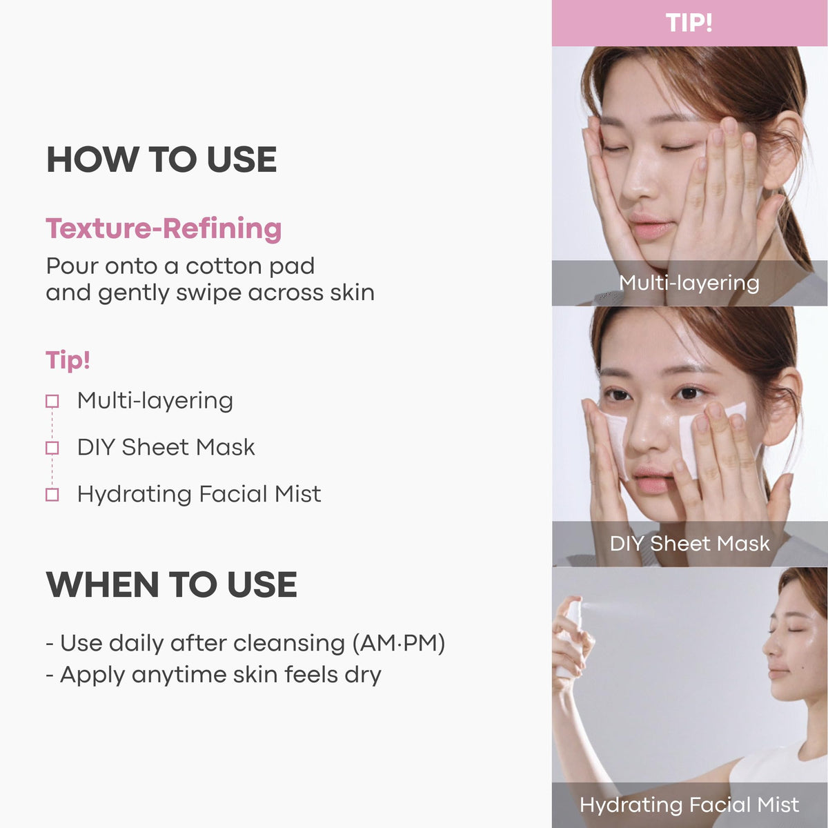 TONYMOLY travel bottle packed in toiletry bag for on-the-go routine