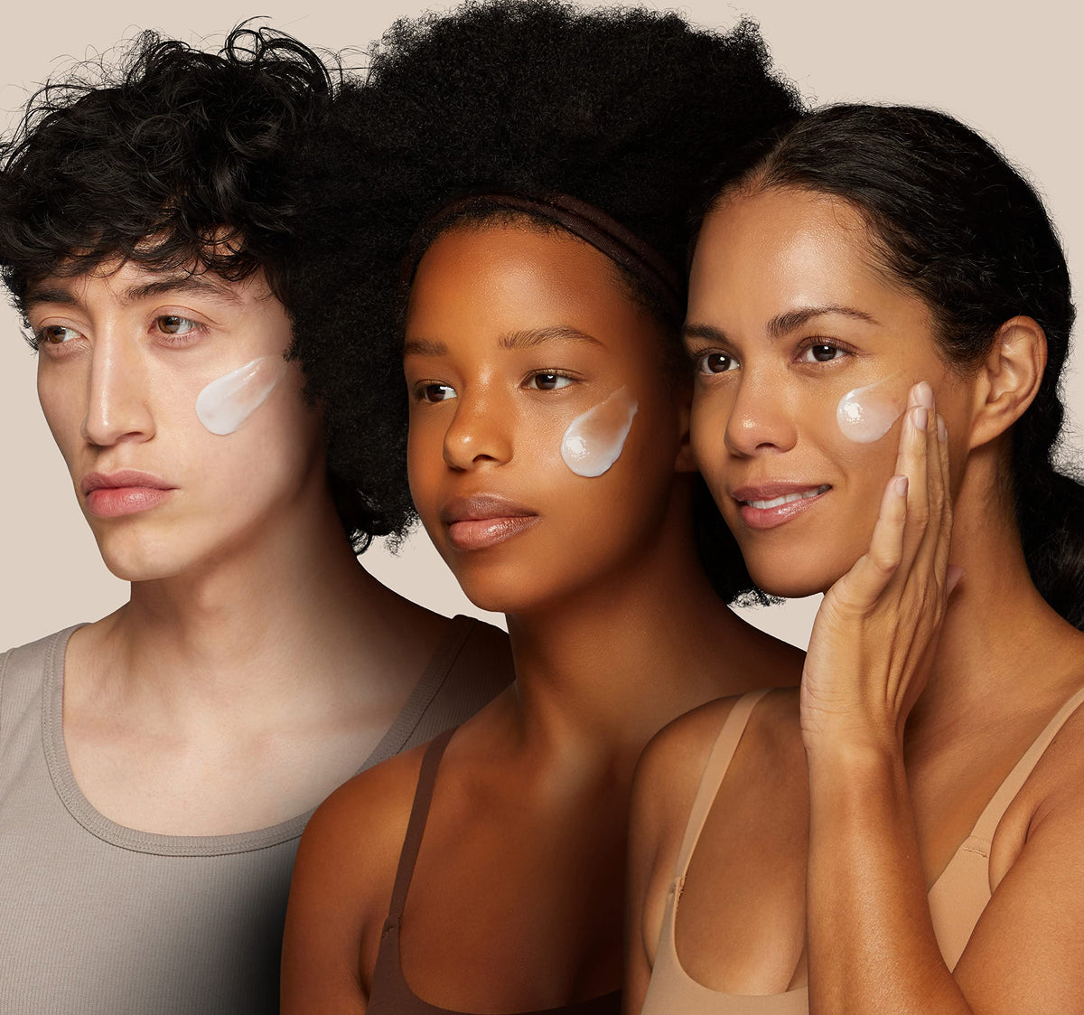 TONYMOLY applied on face demonstrating dewy, hydrated look without stickiness