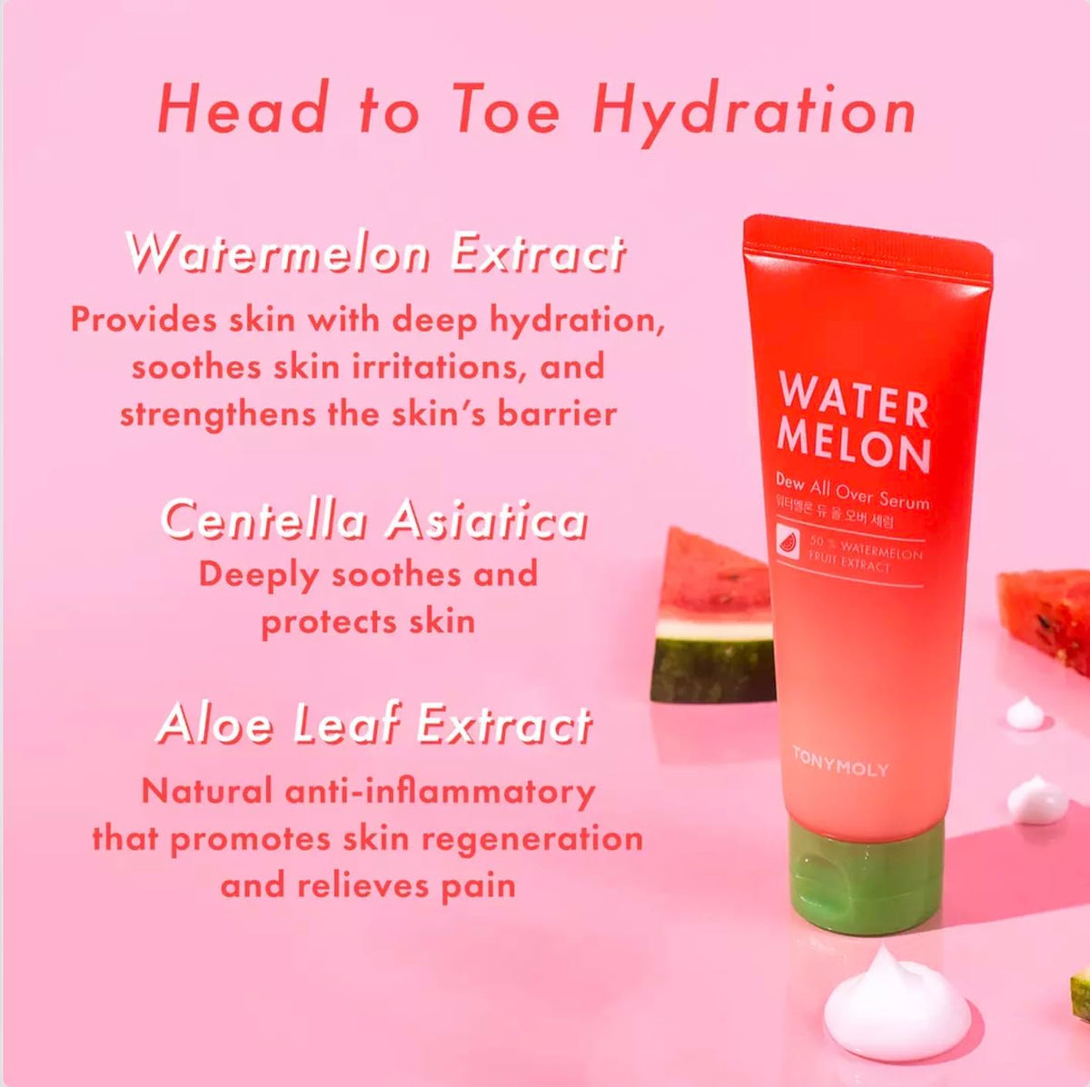 TONYMOLY pump dispensing serum to show easy, mess-free application benefit