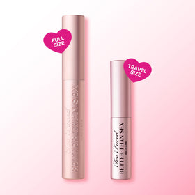 Too Faced side label detail highlighting vegan, cruelty-free benefits