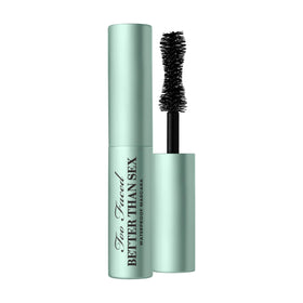 Too Faced front tube showing compact travel-size and bold packaging benefit