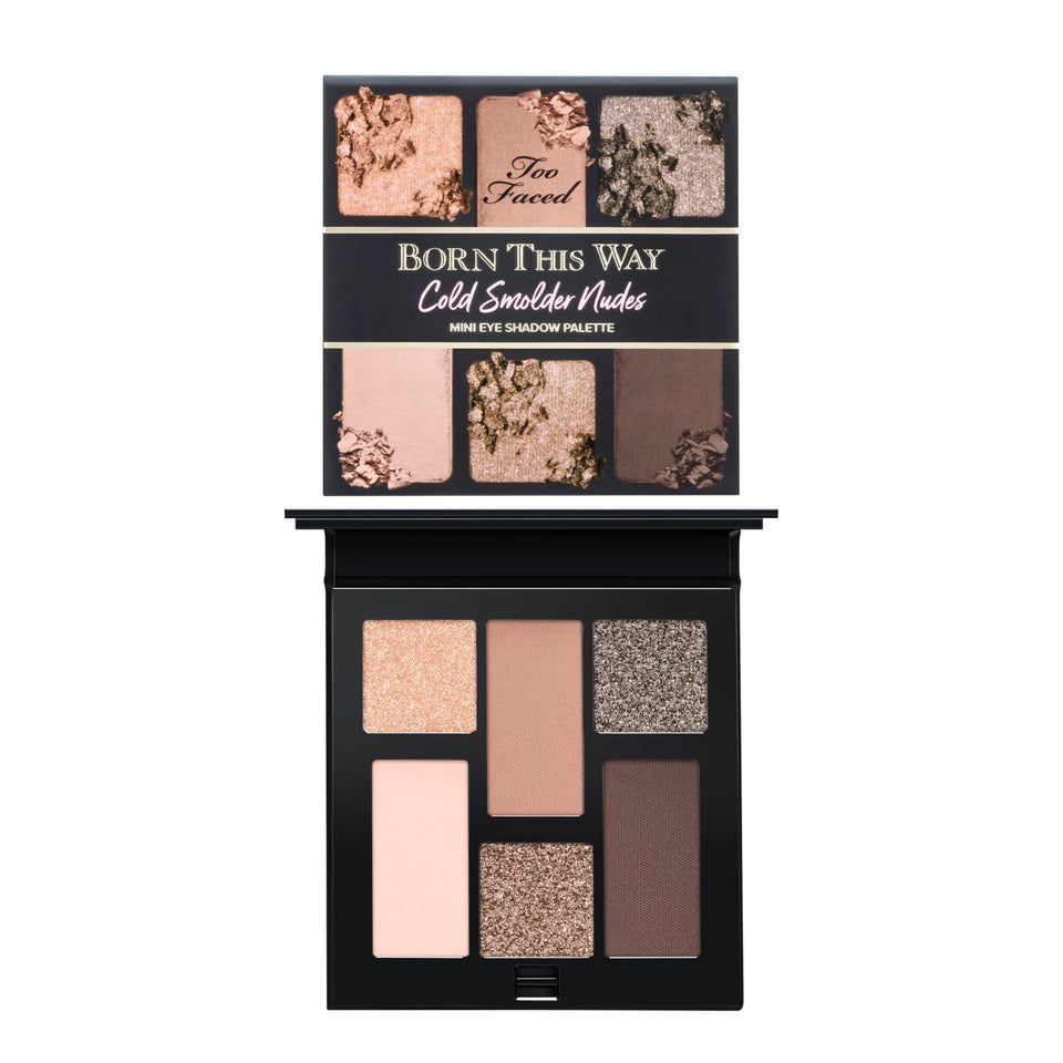 Too Faced front packaging showing compact palette and brand for travel convenience