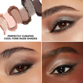 Too Faced palette next to a passport illustrating compact size for on-the-go touch ups
