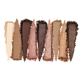 Too Faced close-up of pan textures showing creamy, pigmented finishes