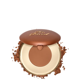 Too Faced front packaging compact showing product and travel size benefit