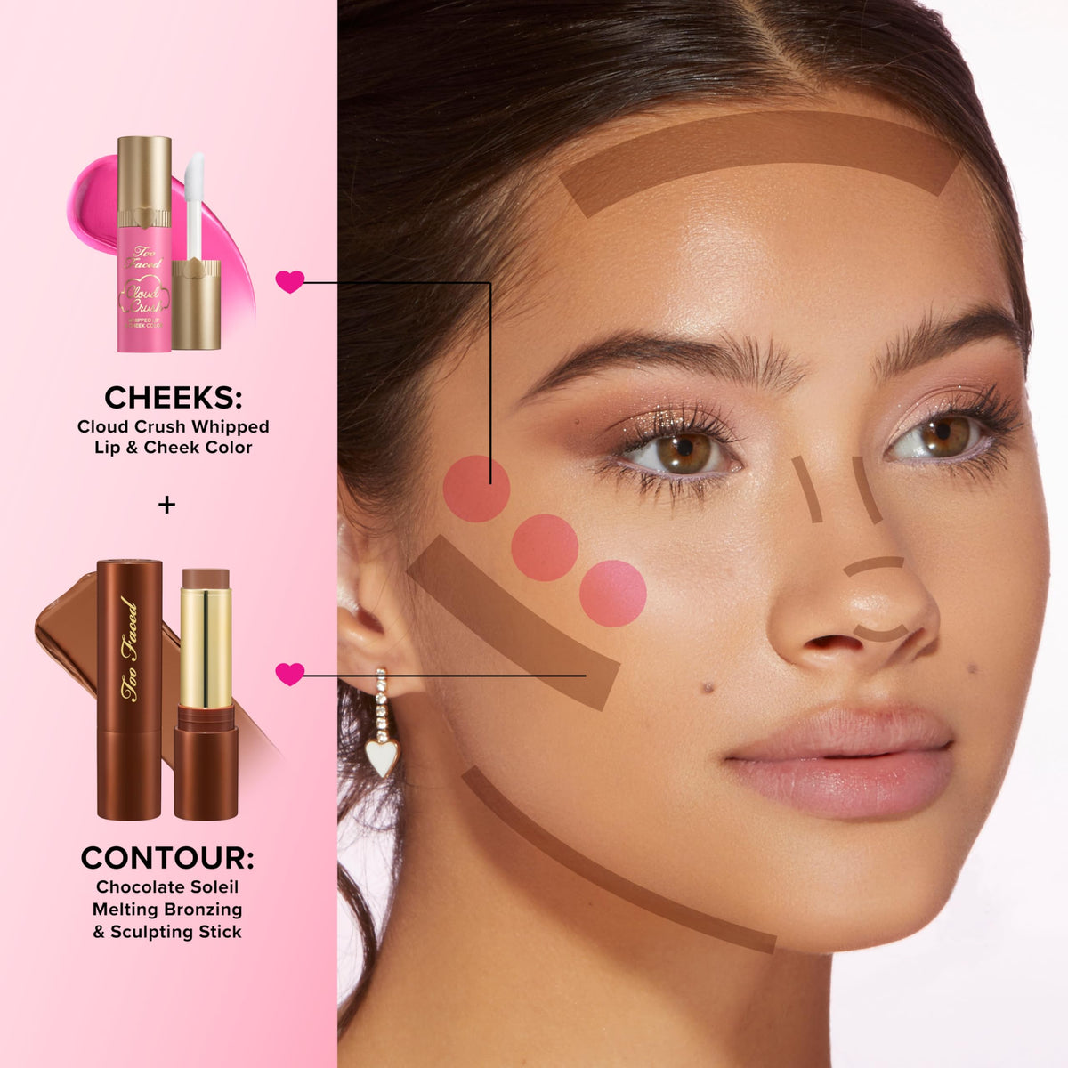 Too Faced Chocolate Soleil in a makeup bag showing portability and on-the-go touchup convenience