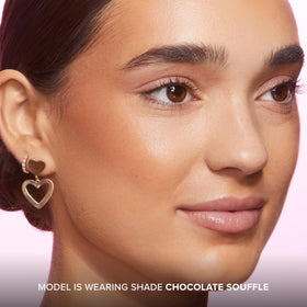 Too Faced angled stick with cap off illustrating precise sculpting edge and portability