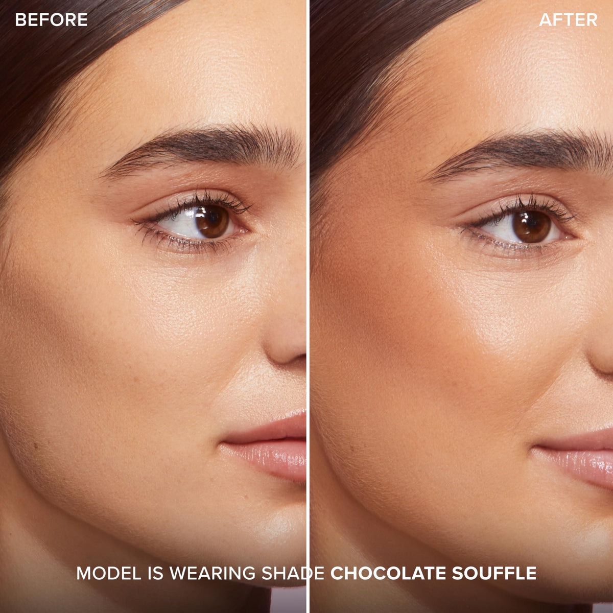 Too Faced close-up of creamy texture highlighting easy blendability and satin finish