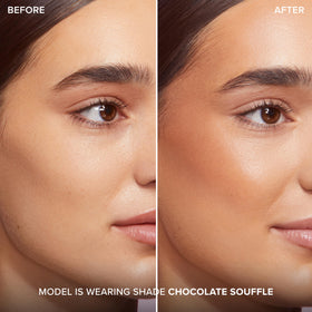 Too Faced close-up of creamy texture highlighting easy blendability and satin finish