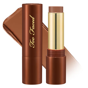 Too Faced front view of Chocolate Soleil stick showing compact design and quick application