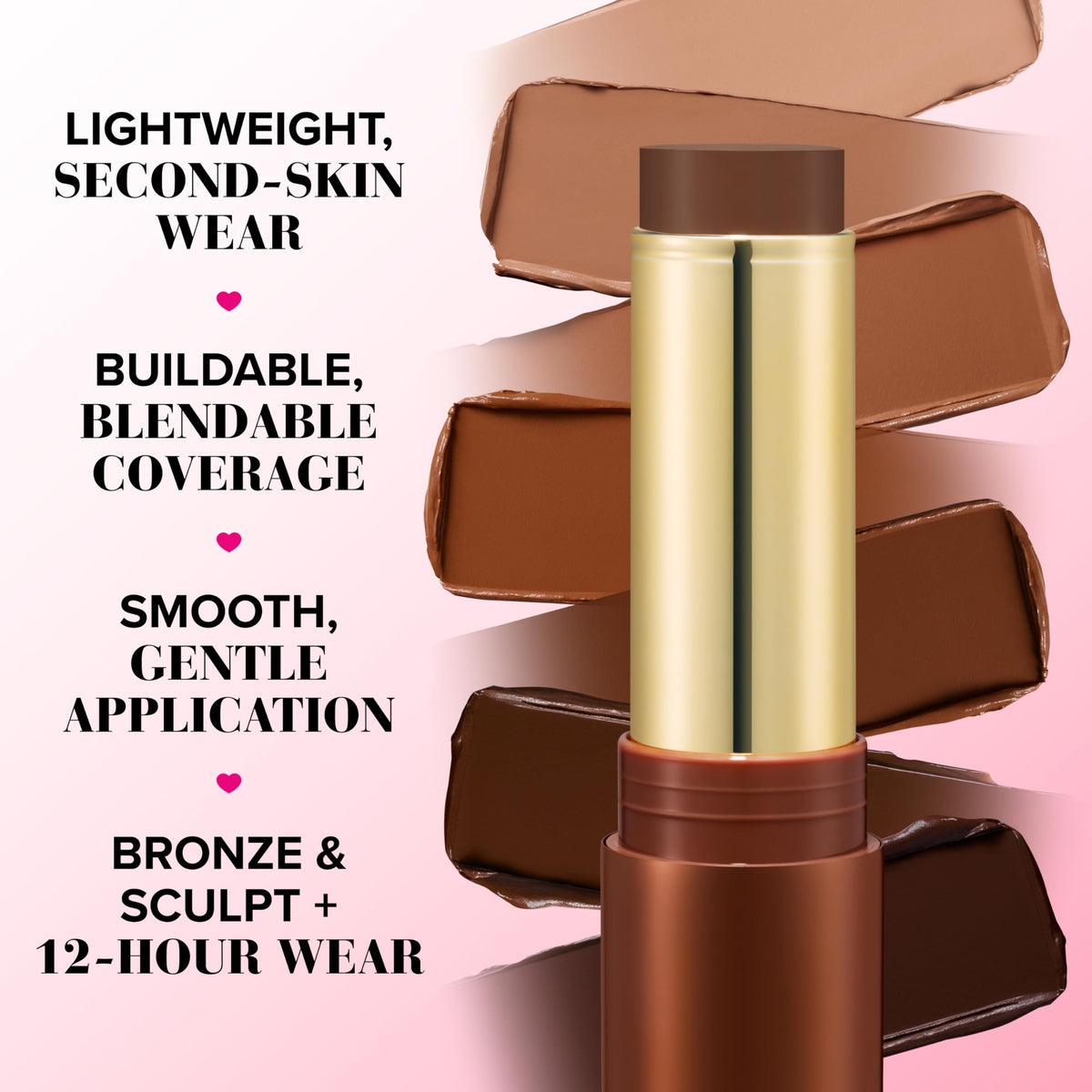 Too Faced Chocolate Soleil texture close-up showing creamy finish that blends into skin