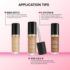 Too Faced ingredients label close-up emphasizing hyaluronic acid and hydration benefits