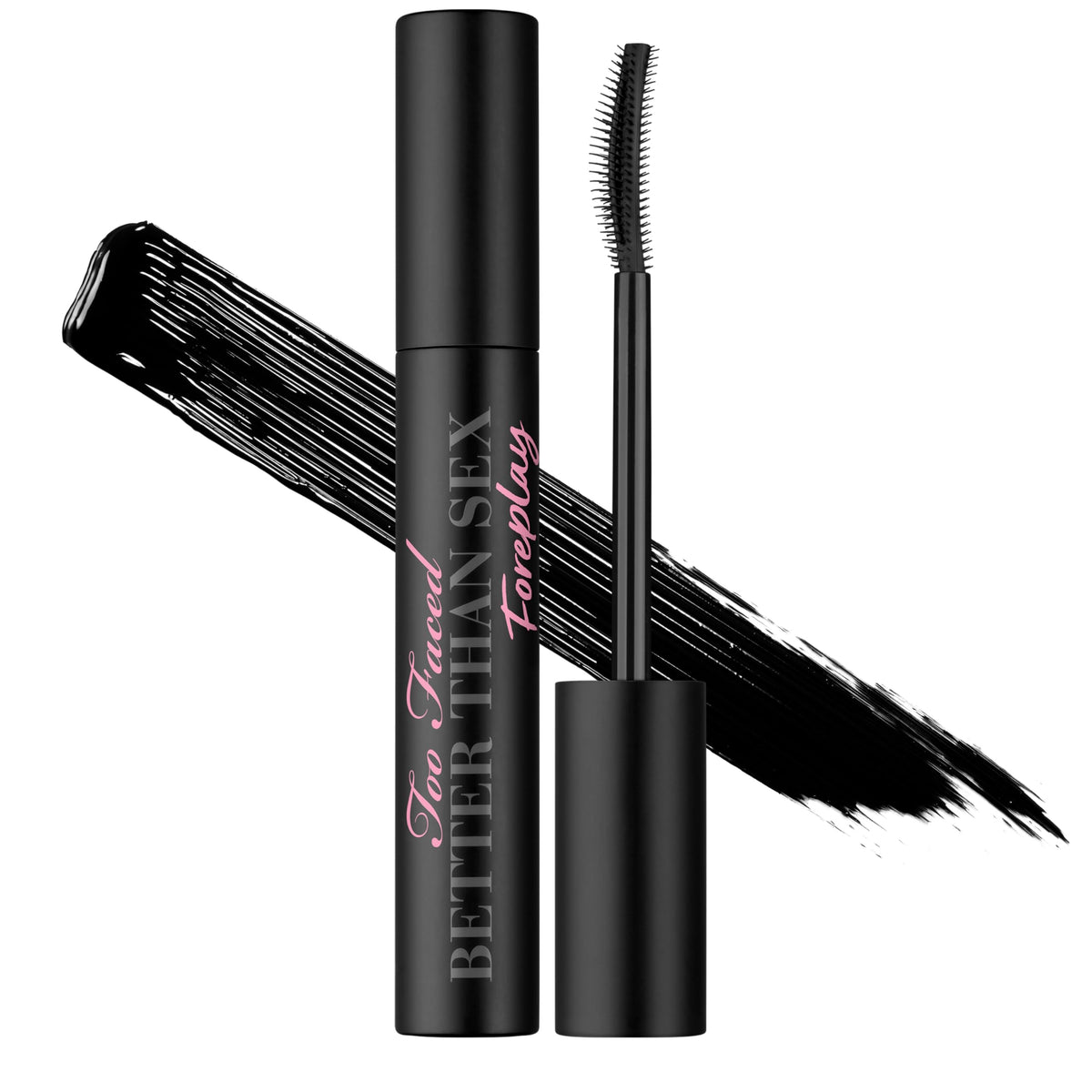 Too Faced Foreplay front packaging showing product and size, highlights portability