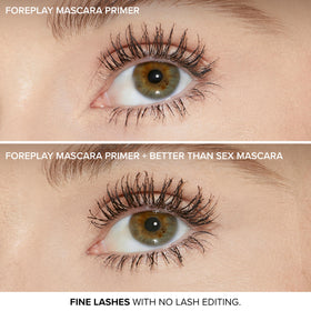 Too Faced Foreplay argan and grape seed oils ingredient shot nourishing lashes