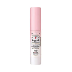 Too Faced front bottle shot showing Hangover spray packaging and travel-ready size benefit