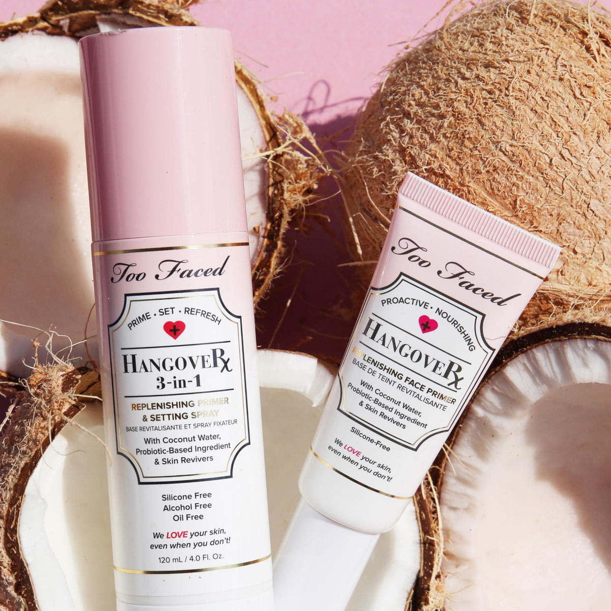 Too Faced label detail showing product name and key ingredients for informed choice