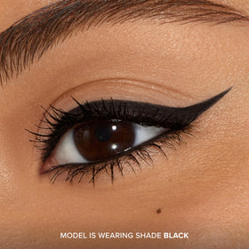 Too Faced application on eye creating clean wing and blendable edge