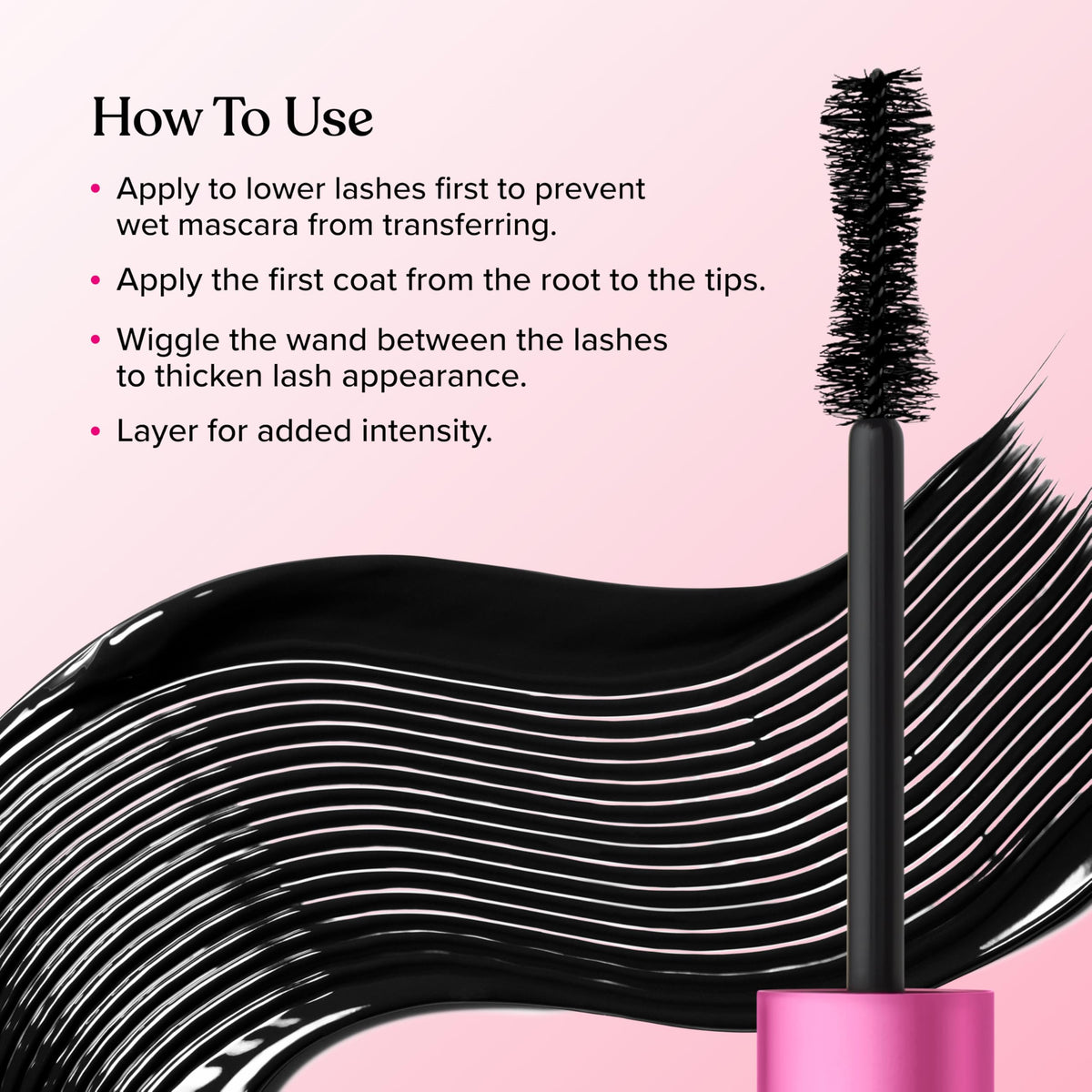 Too Faced before and after lashes demonstrating visible length and volume benefit