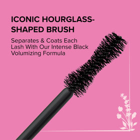 Too Faced mascara in a handbag lifestyle shot illustrating portability benefit