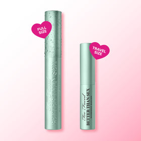 Too Faced mascara worn outdoors in rain proving water resistance