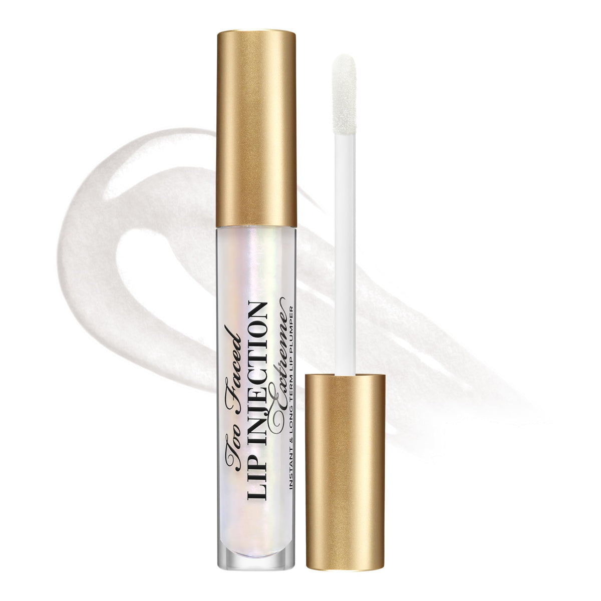 Too Faced front packaging showing tube and glossy finish benefit