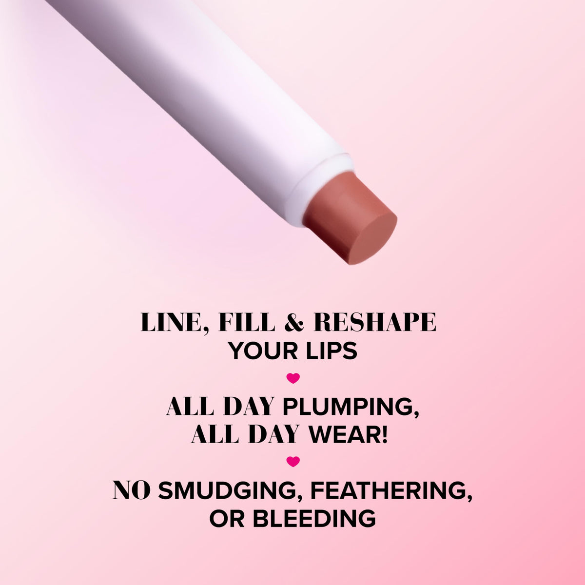 Too Faced pencil tip detail showing precision point and easy lining benefit