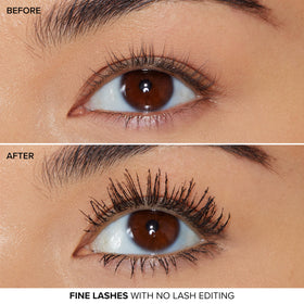 Too Faced open cap and wand detail demonstrating brush shape