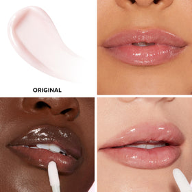 Too Faced Pillow Balm applicator close-up demonstrating smooth, cushiony glide for easy application