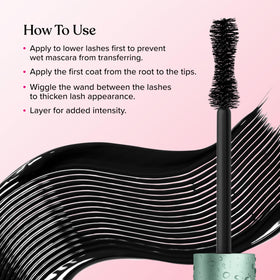 Too Faced product held in hand showing size and portability