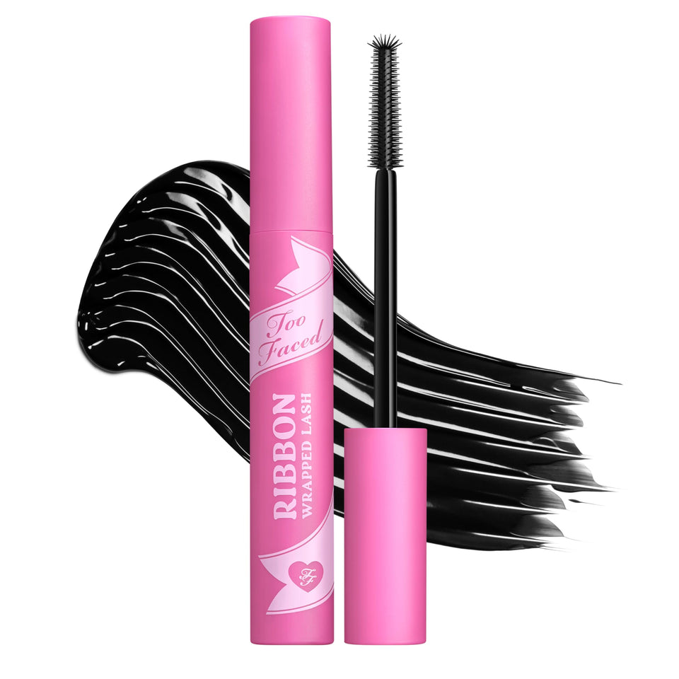 Too Faced front packaging showing product and ribbon design extending lashes