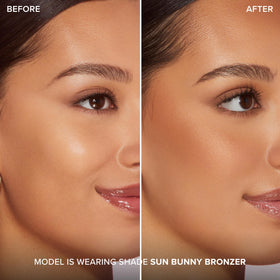 Too Faced swatches on arm showing buildable color and pink undertone benefit