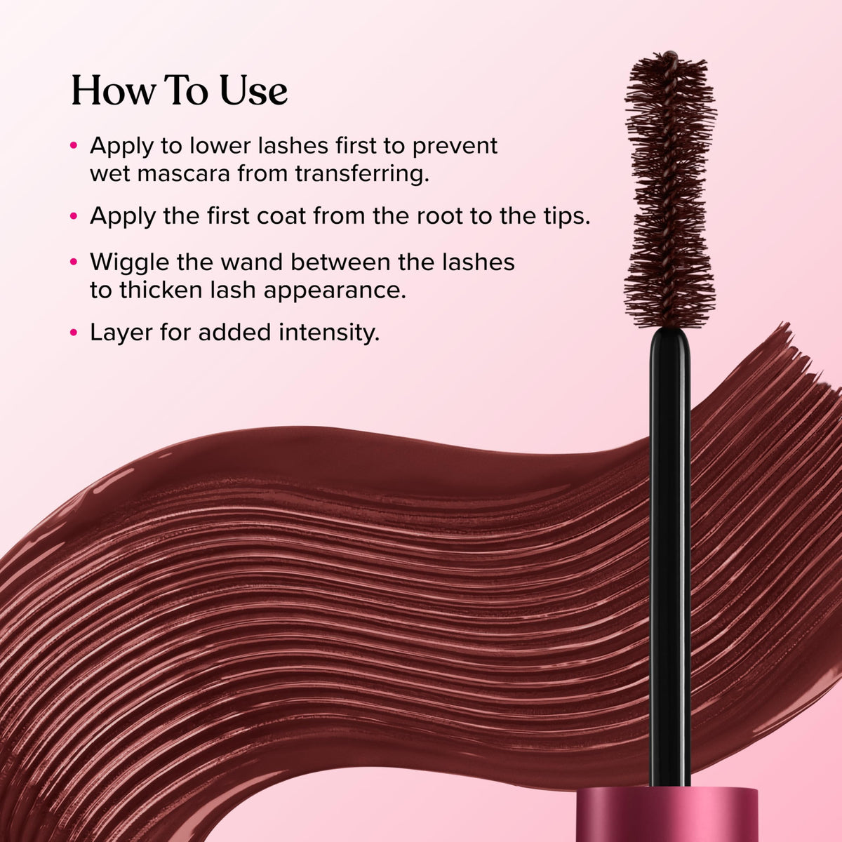 Too Faced tube next to ruler for scale, clarifies compact travel-friendly size
