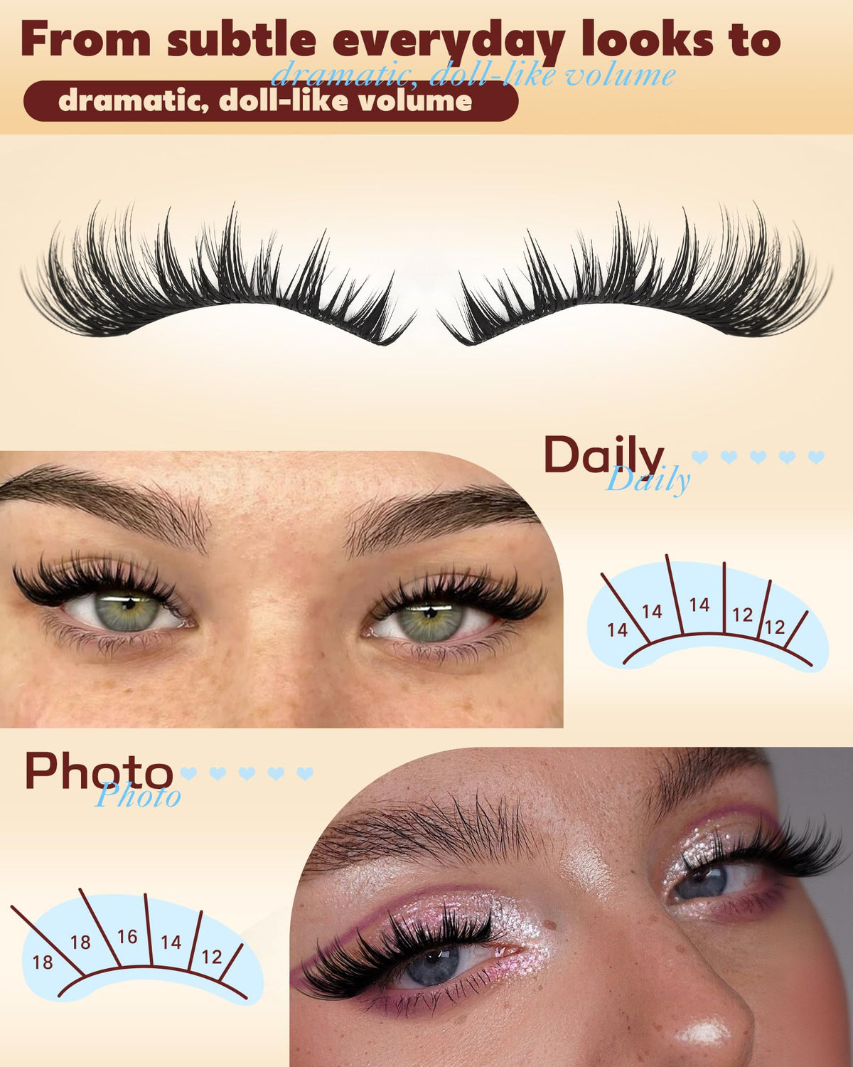 TOOCHUNAG cluster application with tweezers on eyelid, demonstrates easy placement