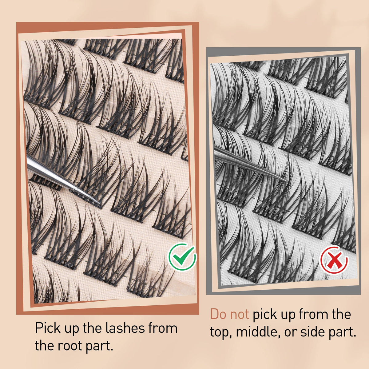TOOCHUNAG application with tweezers demonstrating easy DIY placement