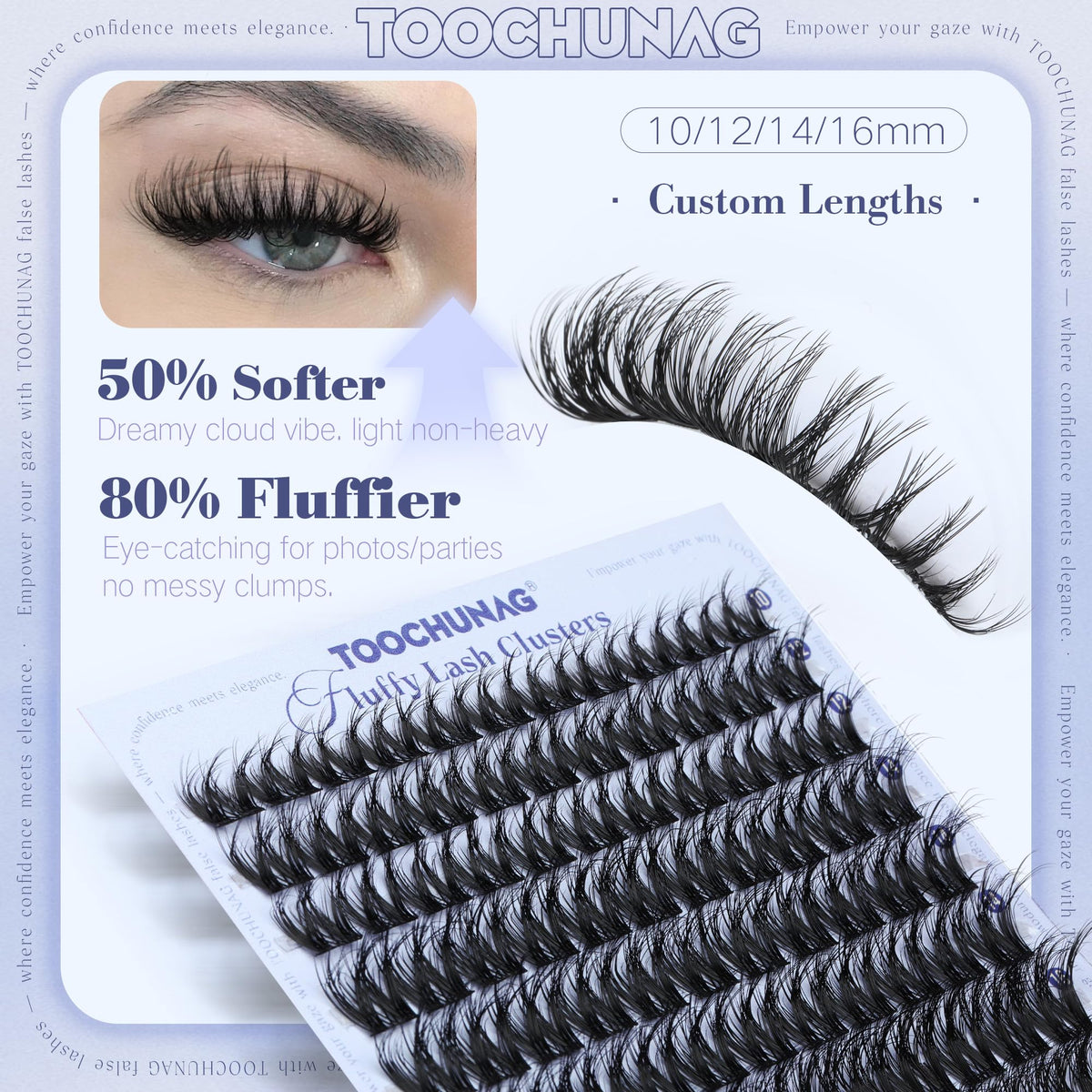 TOOCHUNAG detailed cluster band illustrating flexible comfortable fit