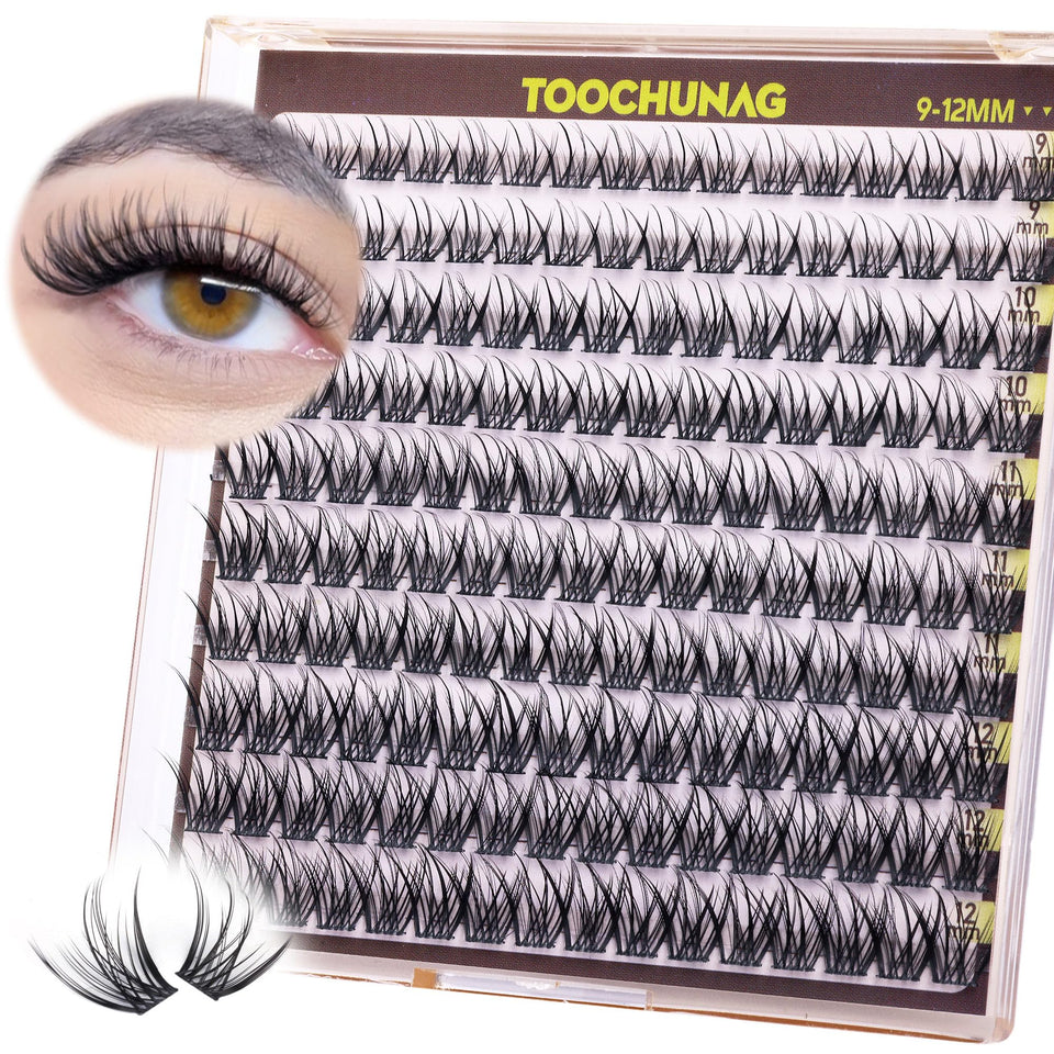 TOOCHUNAG front packaging showing 160pcs and natural look benefits
