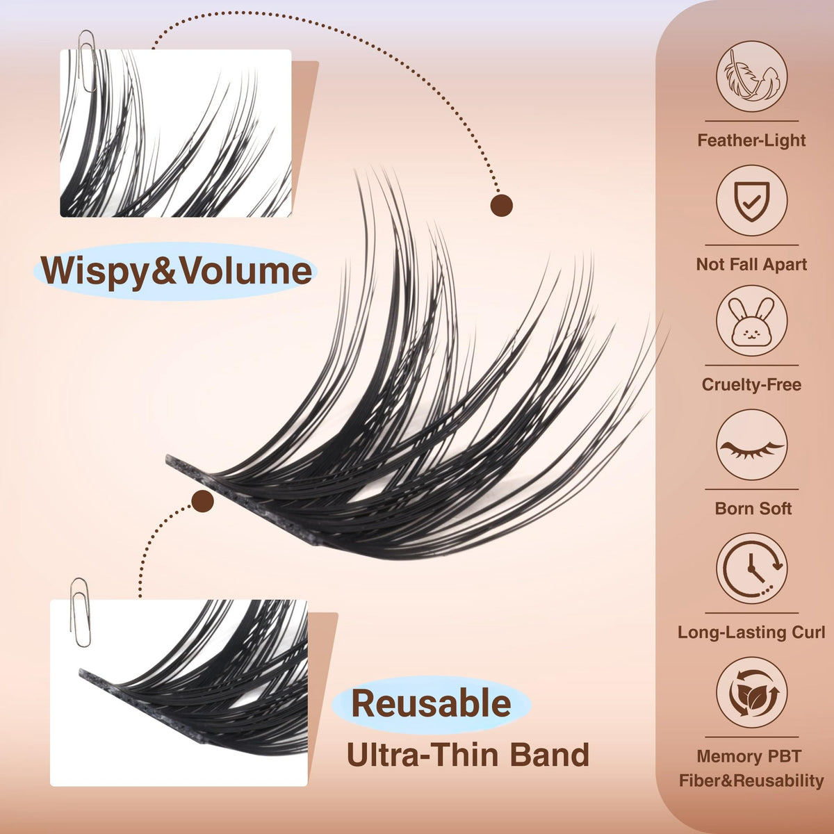 TOOCHUNAG applied on model for natural voluminous lashes, enhanced eye definition benefit