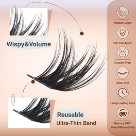 TOOCHUNAG applied on model for natural voluminous lashes, enhanced eye definition benefit