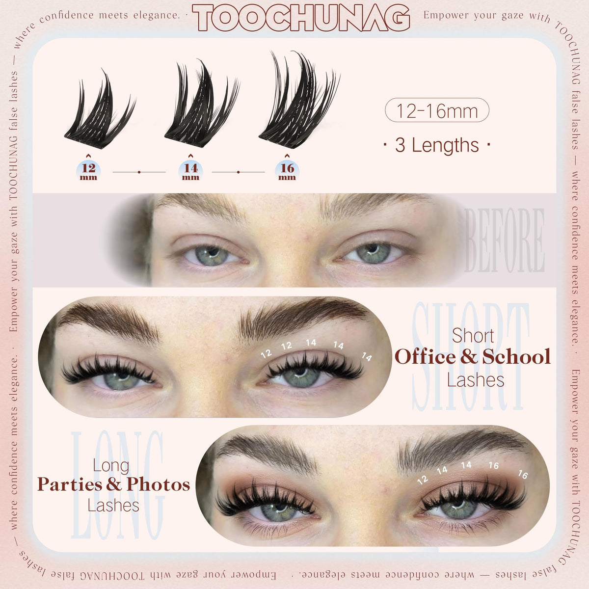 TOOCHUNAG lashes in hand demonstrating size and portability
