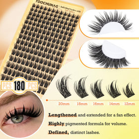 TOOCHUNAG lifestyle cosplay model wearing spiky manga lashes beautifully
