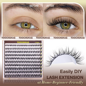 TOOCHUNAG thin short band detail for invisible blend on lash line