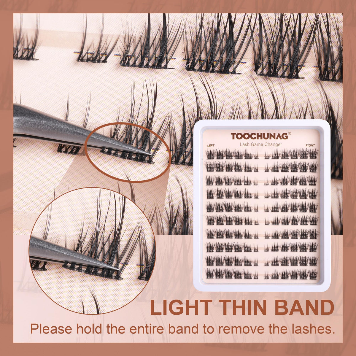 TOOCHUNAG worn side profile shows finished cat-eye effect enhancing eye shape benefit