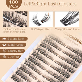 TOOCHUNAG worn lashes in lifestyle setting showing natural cat-eye boost