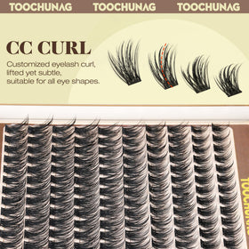 TOOCHUNAG lashes worn in natural makeup look boosting eye definition