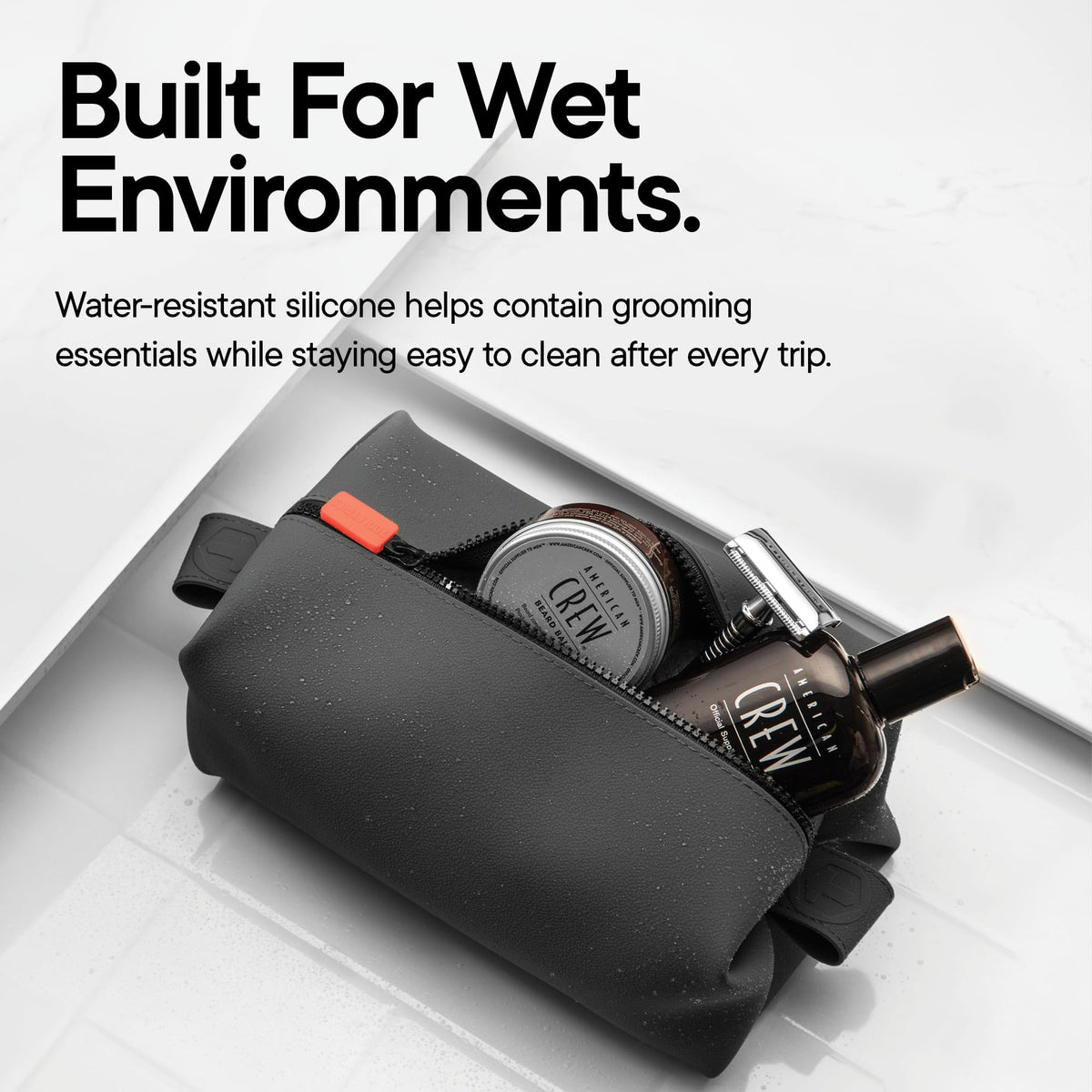 TOOLETRIES open Koby displaying single compartment for organized storage